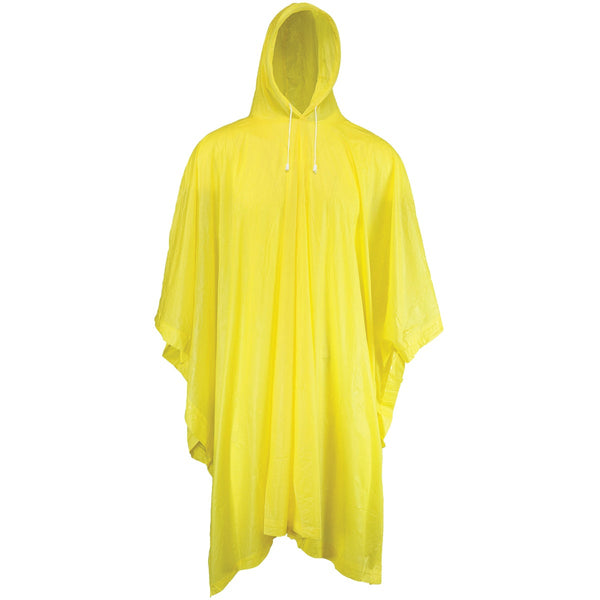 West Chester Protective Gear 50 In. x 80 In. Yellow Rain Poncho