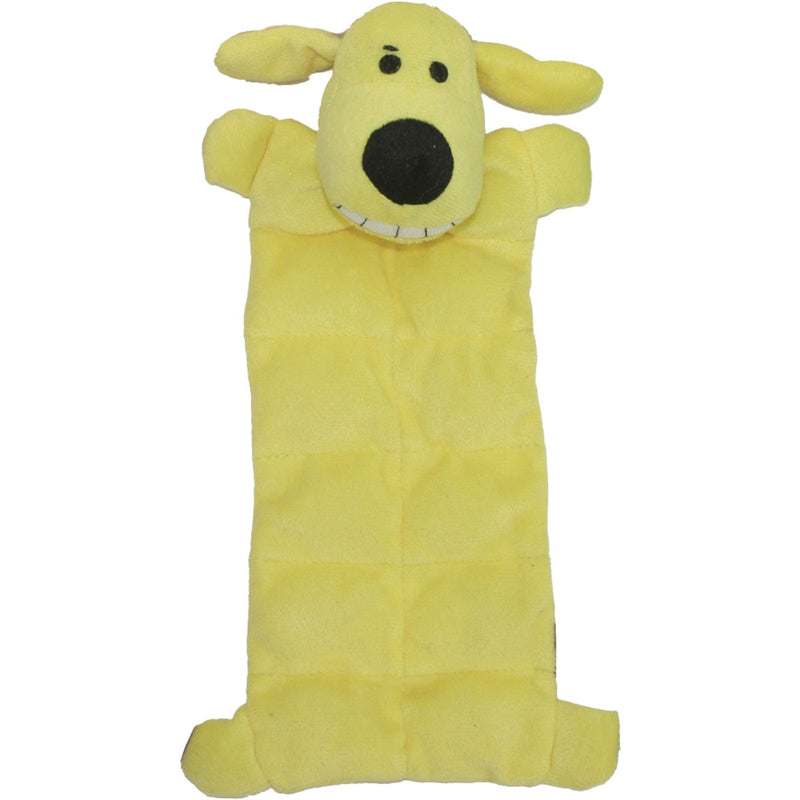 Multipet Loofa Dog 12 In. Plush Squeaker Mat Dog Toy