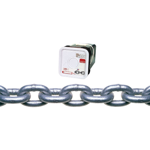 Campbell 5/16 In. 75 Ft. Galvanized Low-Carbon Steel Coil Chain