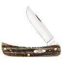 Case Sod Buster Jr 2.88 In. Amber BoneStag Pocket Knife
