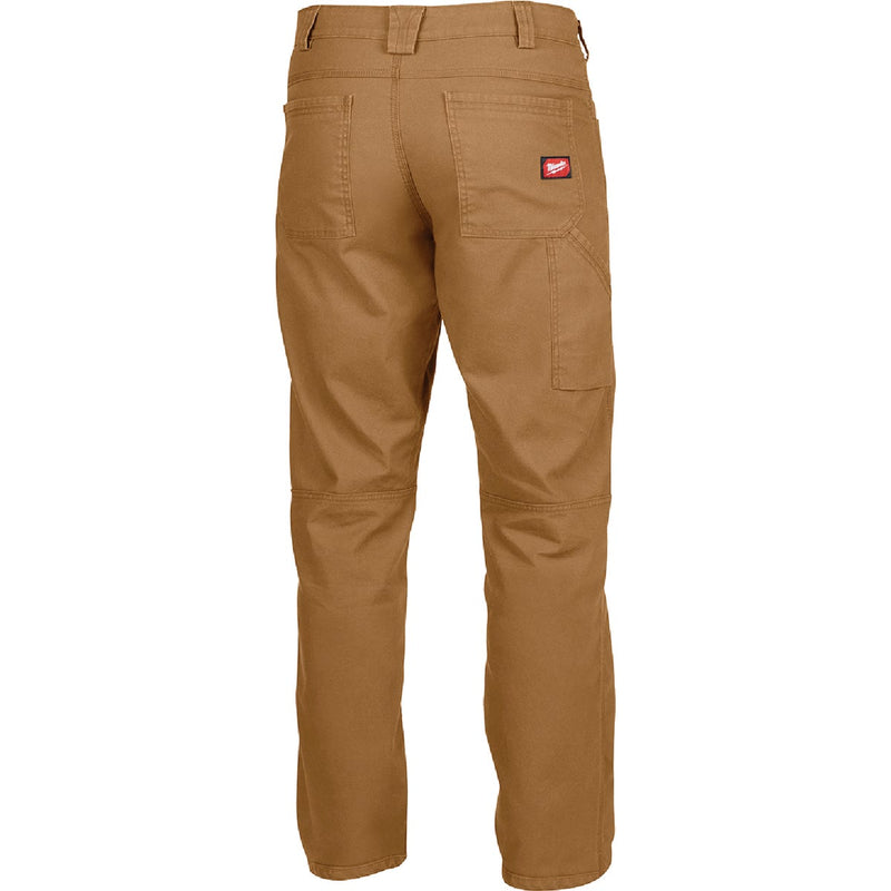 Milwaukee Flex Khaki 40 x 30 Heavy-Duty Work Pants
