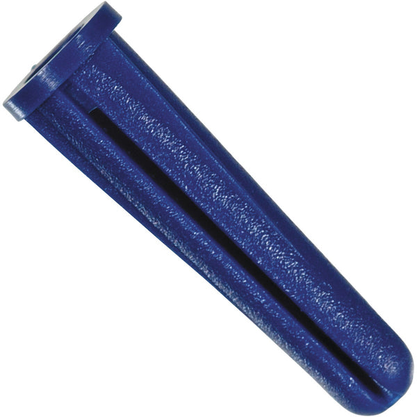 Hillman #8 - #10 Thread x 7/8 In. Blue Conical Plastic Anchor (100 Ct.)