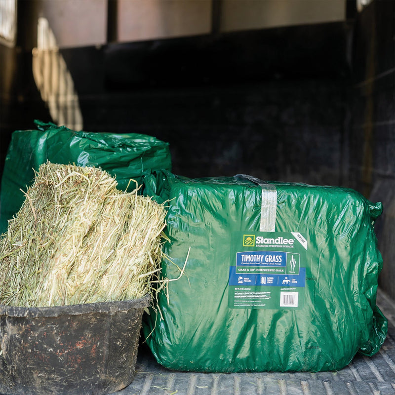 Standlee Premium Western Forage 50 Lb. Premium Timothy Grab & Go Compressed Bale