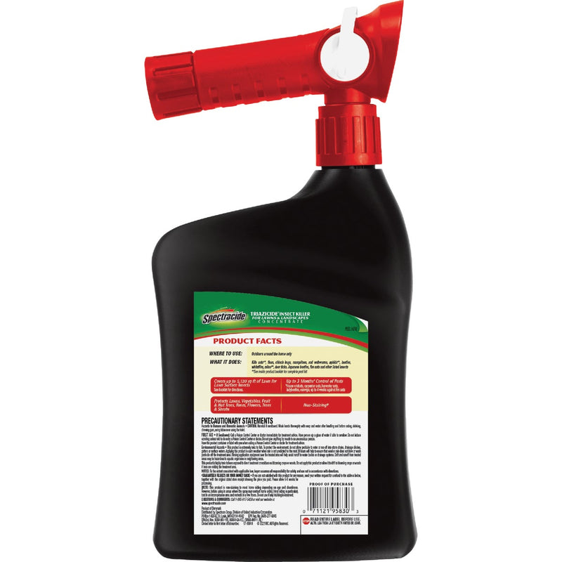 Spectracide Triazicide 32 Oz. Ready To Spray Hose End Insect Killer For Lawns & Landscapes