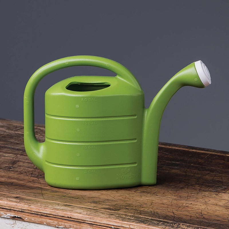 Novelty 2 Gal. Green Poly Deluxe Watering Can