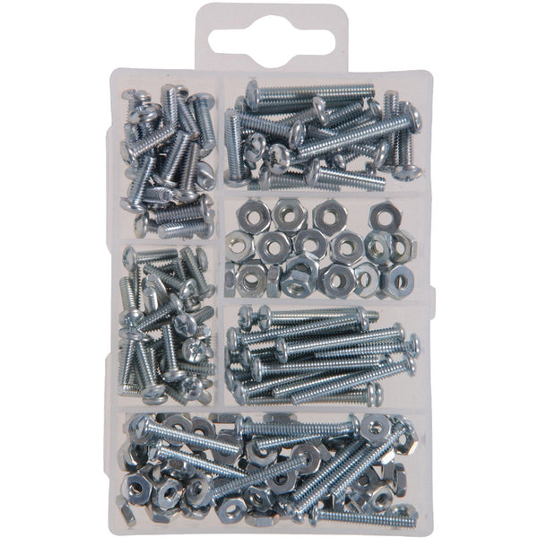 Hillman The Fastener Center Steel Machine Screw & Nut Assortment Kit (200 Pcs.)