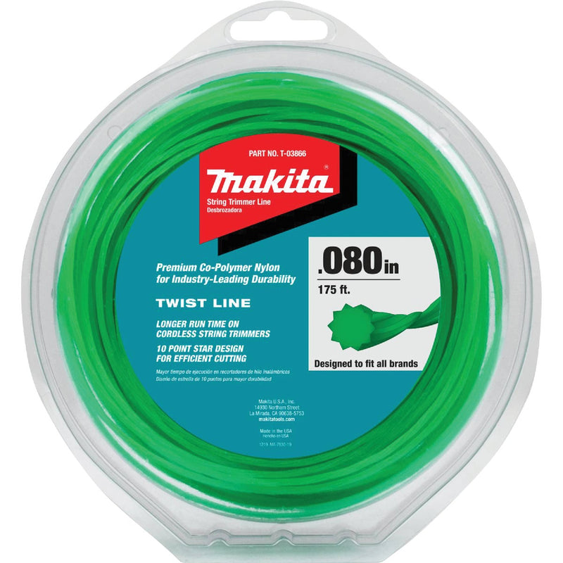 Makita 0.080 In. x 175 Ft. Twisted Trimmer Line