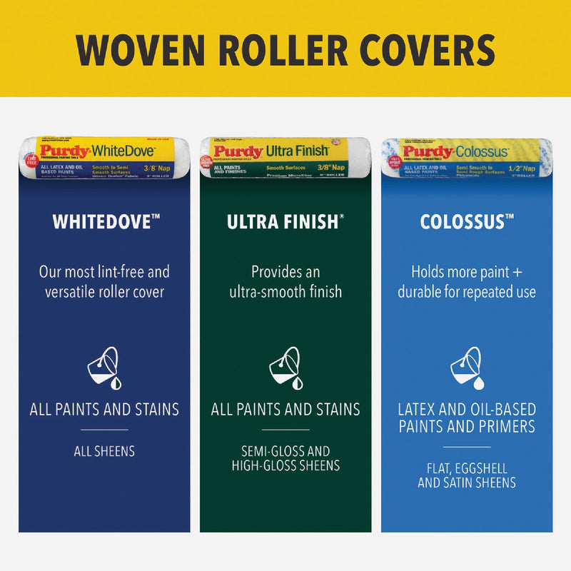 Purdy Colossus 9 In. x 3/4 In. Woven Fabric Roller Cover