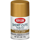 Krylon Short Cuts 3 Oz. High-Gloss Enamel Metallic Spray Paint, Gold Leaf
