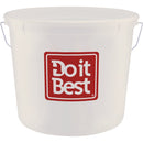 Do it Best 10 Qt. White Polysteel Pail