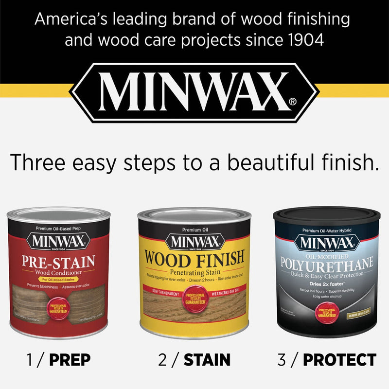 Minwax Wood Finish Penetrating Stain, Weathered Oak, 1/2 Pt.