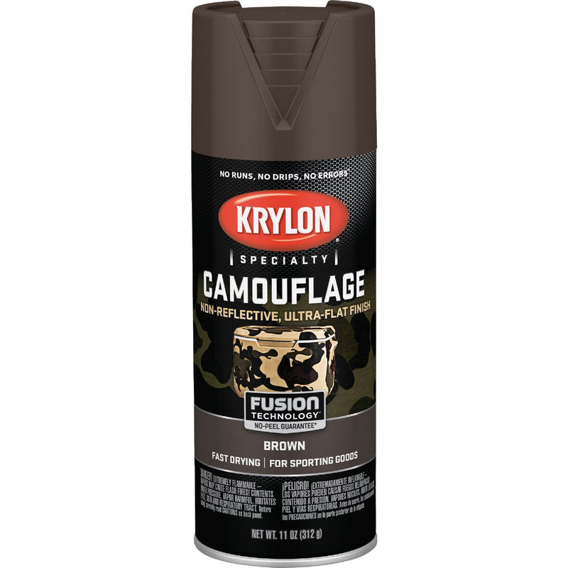 Krylon Camouflage 11 Oz. Ultra-Flat Spray Paint, Brown