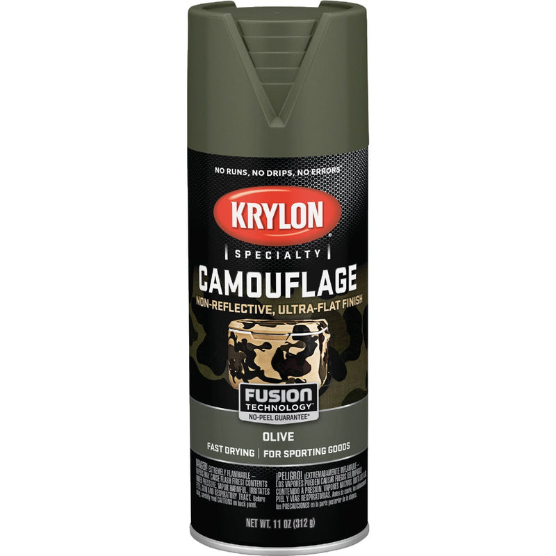 Krylon Camouflage 11 Oz. Ultra-Flat Spray Paint, Olive