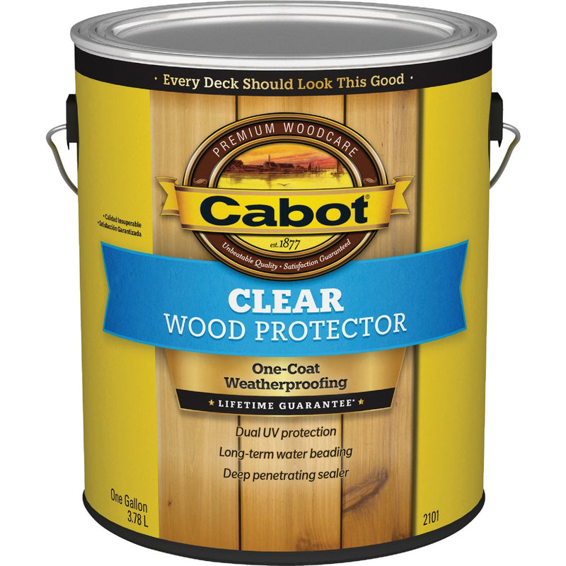 Cabot 2101 Clear Water-Based VOC Wood Protector, 1 Gal.