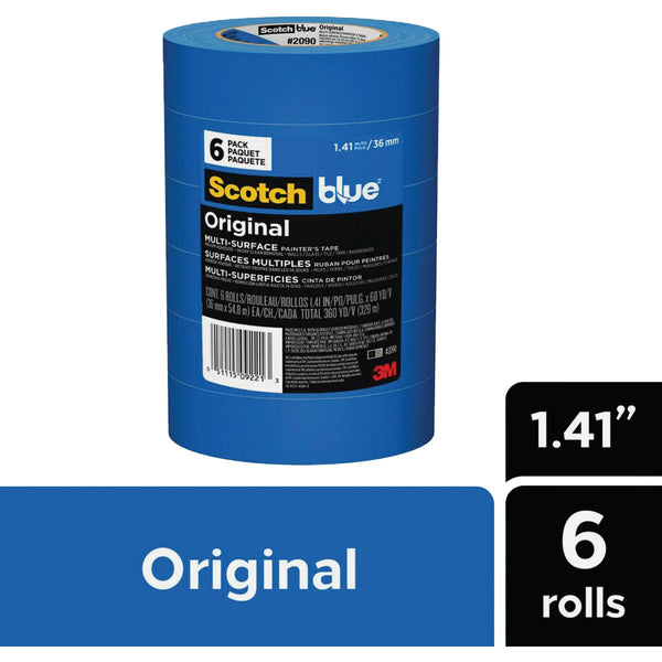 ScotchBlue 1.41 In. x 60 Yd. Original Painter's Tape (6 Roll)