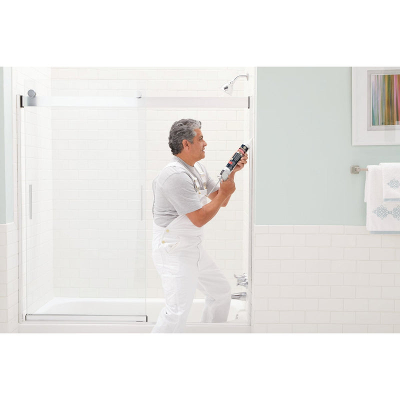 GE Supreme Silicone Kitchen & Bath Sealant, Clear, 10.1  Oz. Cartridge