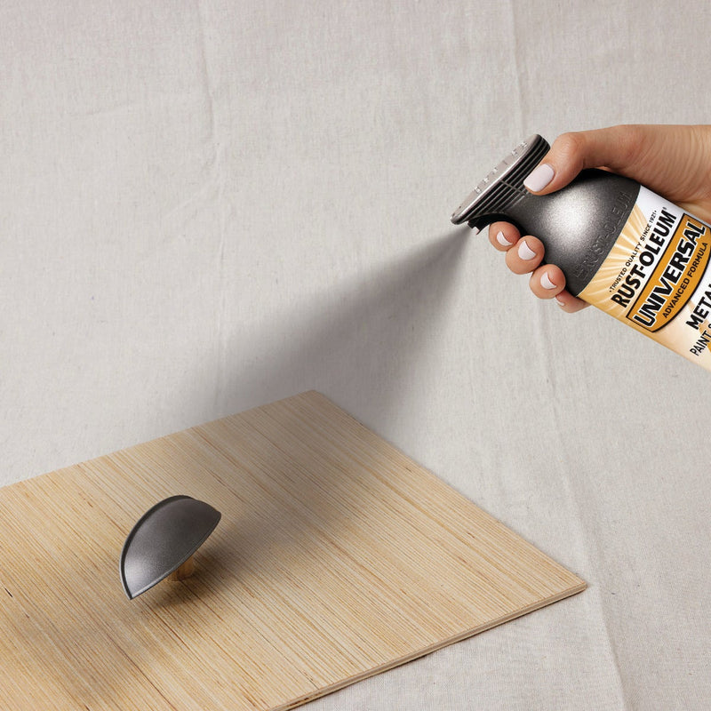 Rust-Oleum Universal 11 Oz. Metallic Flat All-Surface Spray Paint & Primer In One, Antique Nickel