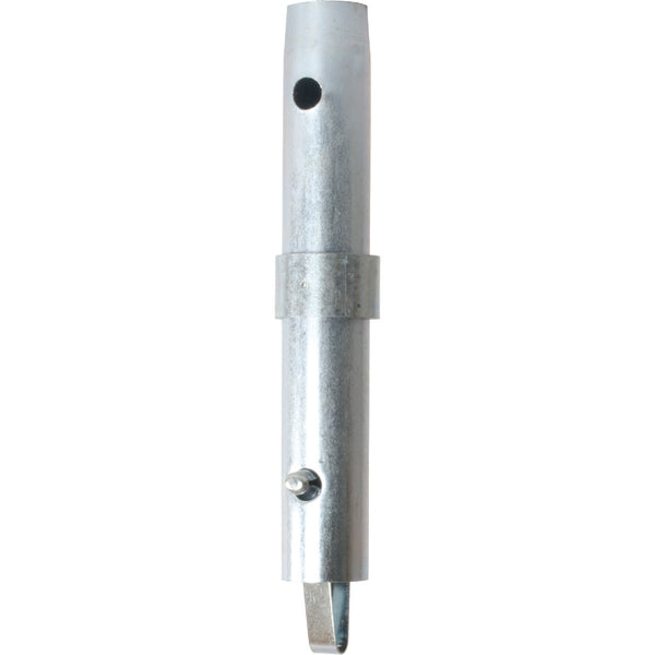 MetalTech Galvanized Steel Coupling Pin with Collar and Spring Lock for Scaffolding