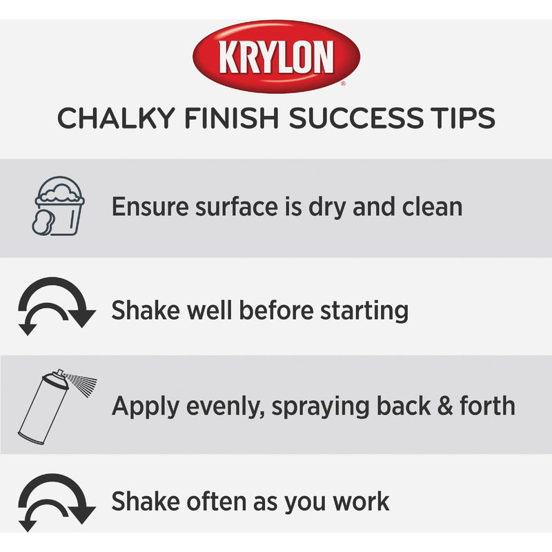 Krylon CHALKY FINISH 11 Oz. Chalk Spray Paint Sealer, Clear