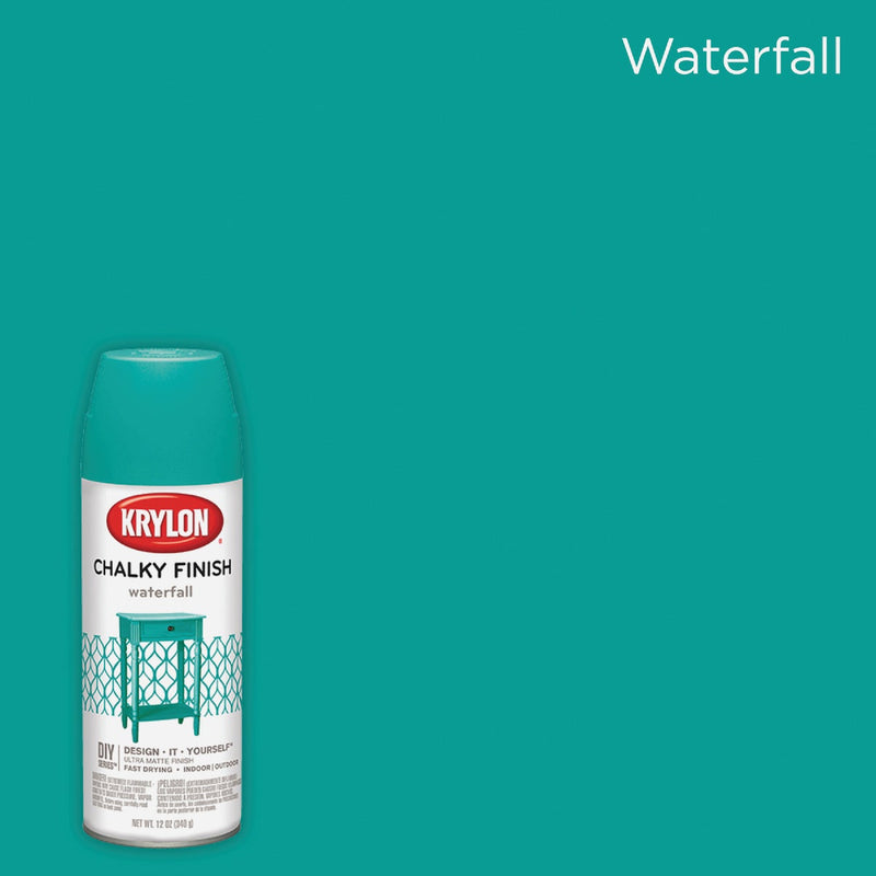 Krylon CHALKY FINISH 12 Oz. Ultra Matte Chalk Spray Paint, Waterfall