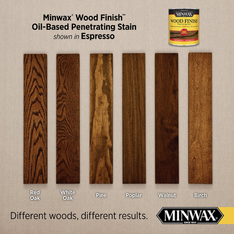 Minwax Wood Finish Penetrating Stain, Espresso, 1/2 Pt.