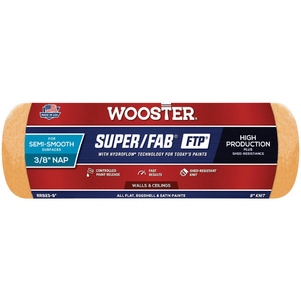 Wooster Super/Fab FTP 9 In. x 3/8 In. Knit Fabric Roller Cover