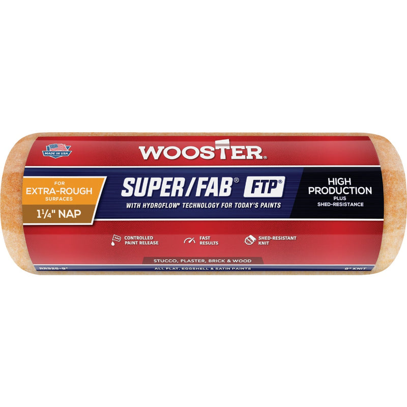 Wooster Super/Fab FTP 9 In. x 1-1/4 In. Knit Fabric Roller Cover