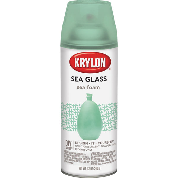 Krylon 12 Oz. Frosted Sea Glass Finish Spray Paint, Sea Foam