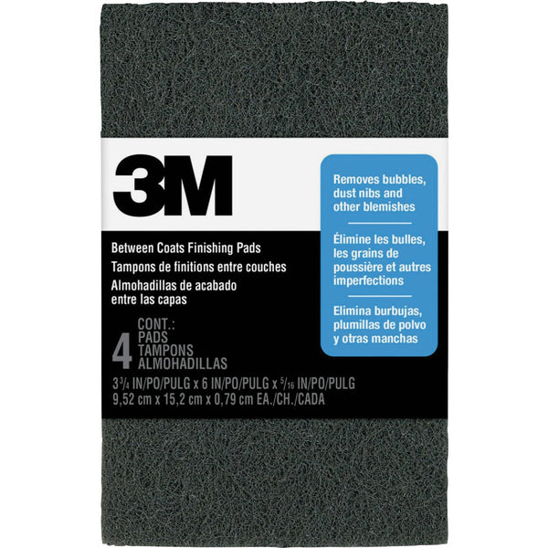 3M Between Coats 6 In. x 3-3/4 In. x 5/16 In. Finishing Pad (4-Pack)