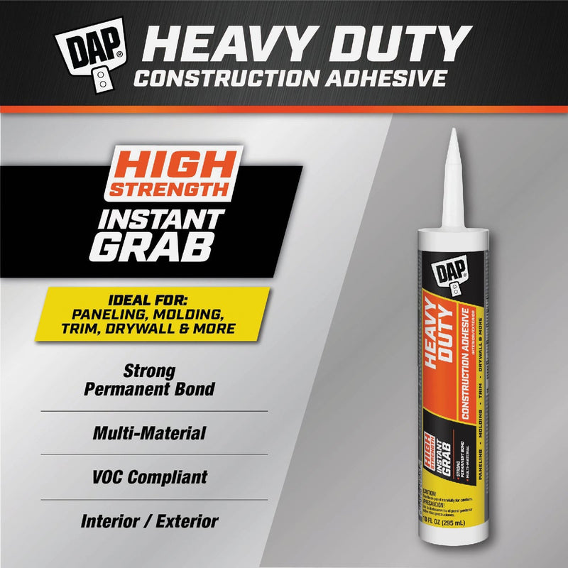 DAP 10 Oz. Heavy Duty Construction Adhesive