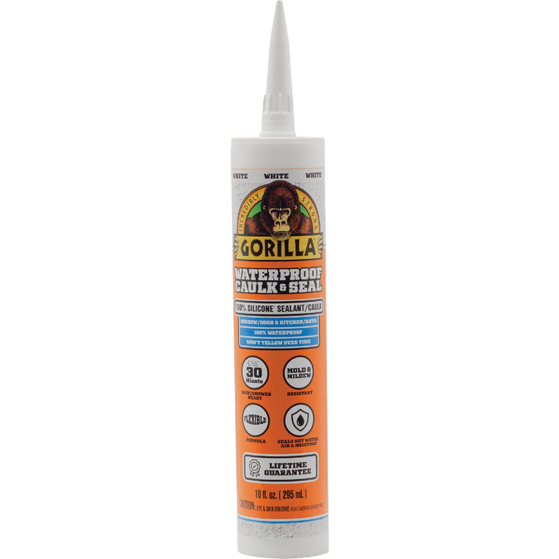 Gorilla 10 Oz. White Caulk & Seal