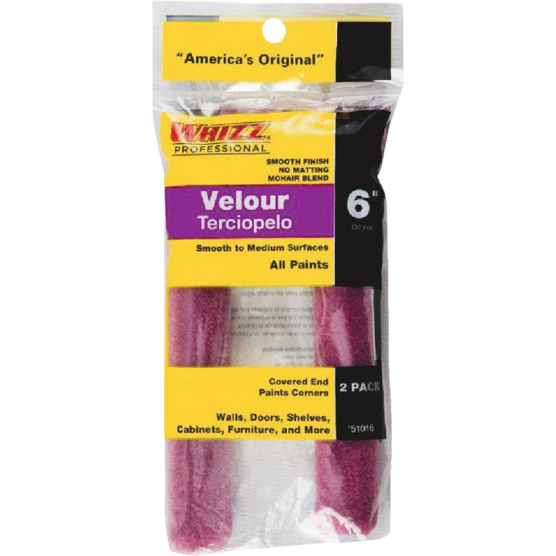 Whizz Purple Velour 6 In. x 3/16 In. Specialty Roller Cover (2-Pack)