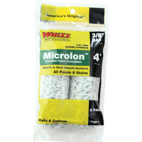 Whizz Microlon 4 In. x 3/8 In. Specialty Roller Cover (2-Pack)