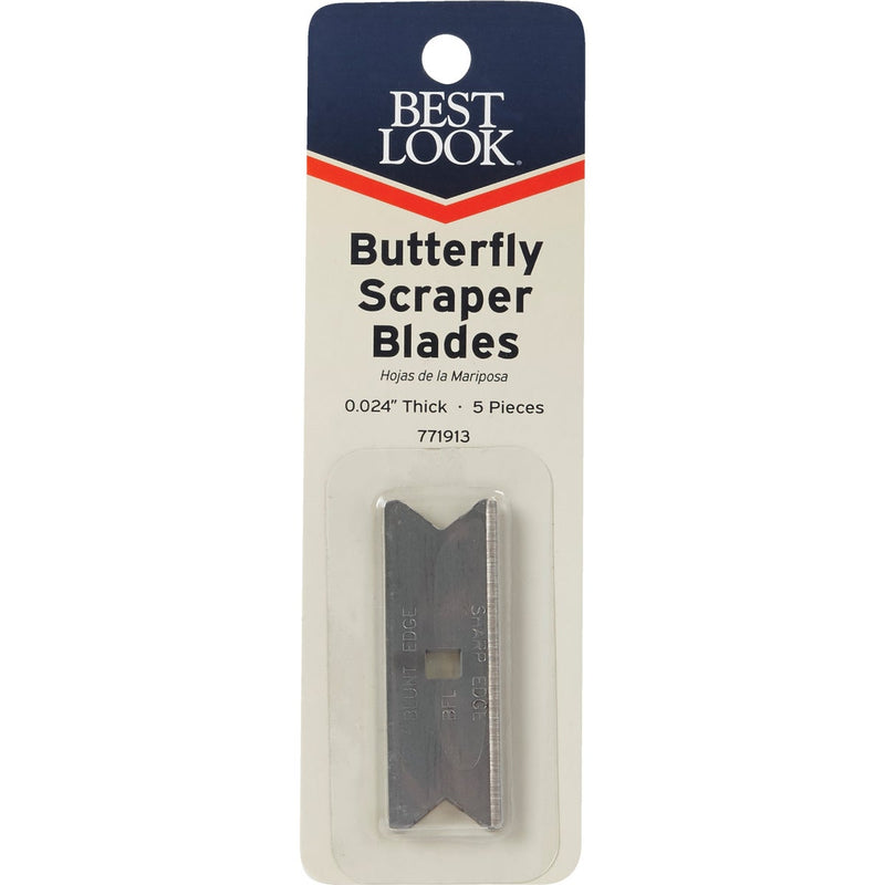 Best Look Butterfly Replacement Scraper Blade (5-Pack)