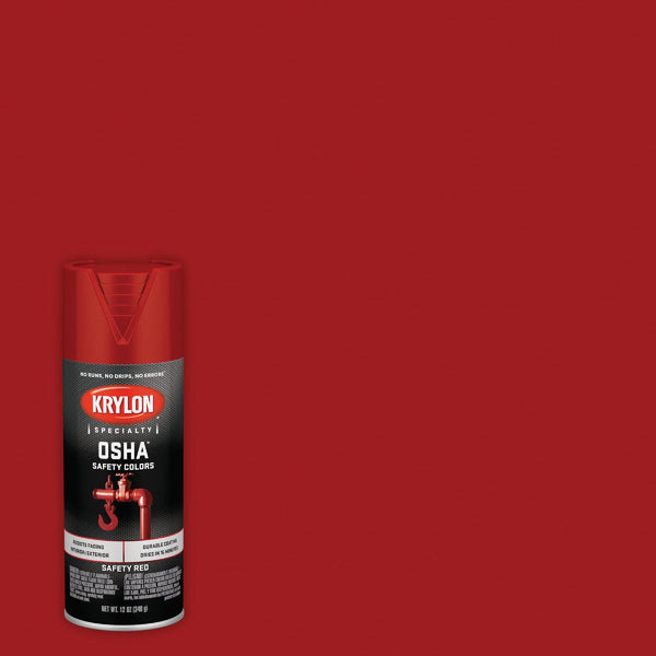 Krylon OSHA 12 Oz. Gloss Spray Paint, Safety Red