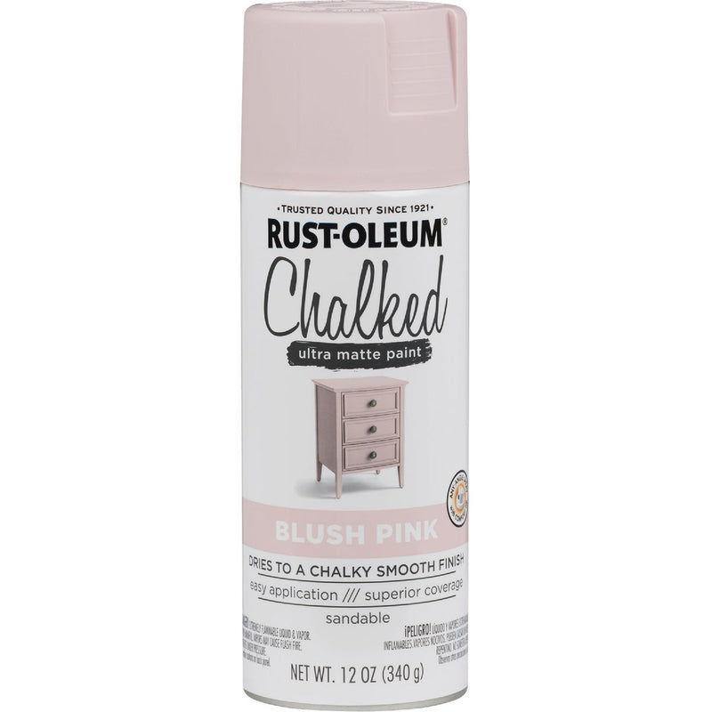 Rust-Oleum Chalked 12 Oz. Ultra Matte Spray Paint, Blush Pink