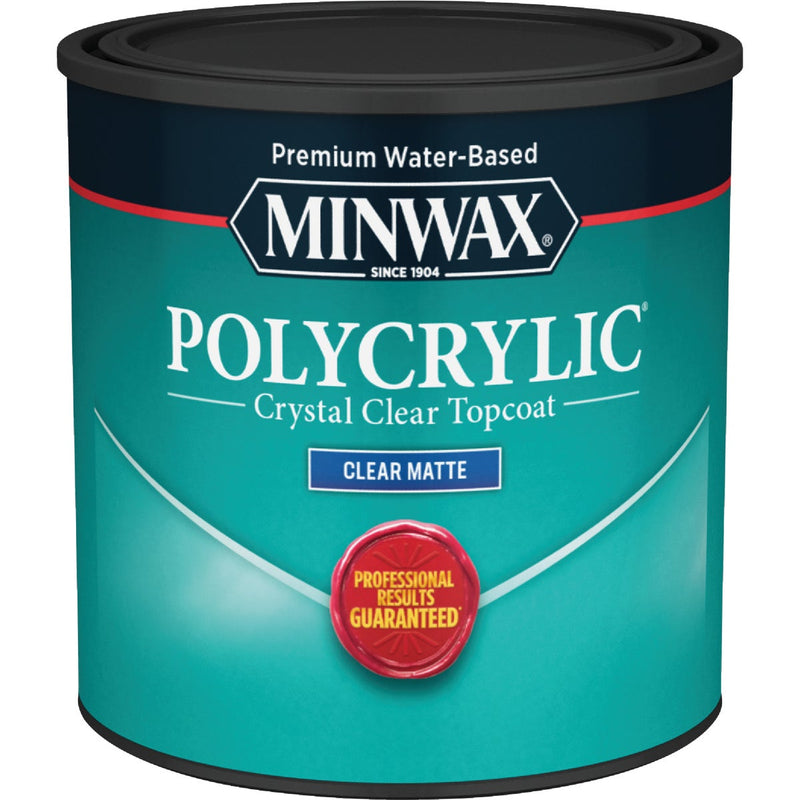 Minwax Polycrylic 1/2 Pt. Matte Water Based Protective Finish