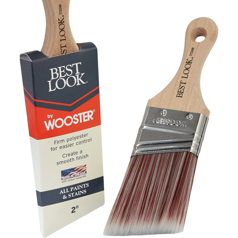 Best Look By Wooster 2 In. Angle Sash Short Handle Paint Brush