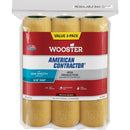 Wooster American Contractor 9 In. x 3/8 In. Knit Fabric Roller Cover (3-Pack)