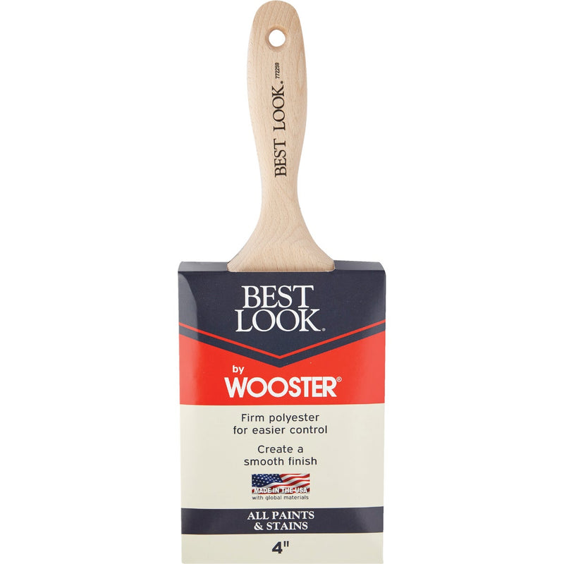 Best Look By Wooster 4 In. Flat Paint Brush