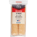 Best Look By Wooster 6-1/2 In. x 3/8 In. Mini Knit Fabric Roller Cover (2-Pack)