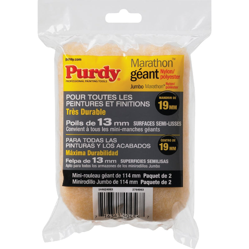 Purdy Jumbo Marathon 4-1/2 In. x 1/2 In. Mini Knit Fabric Roller Cover (2-Pack)
