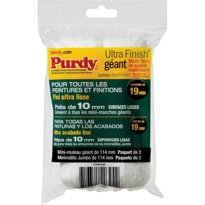 Purdy Ultra Finish 4-1/2 In. x 3/8 In. Jumbo Mini Microfiber Roller Cover (2-Pack)