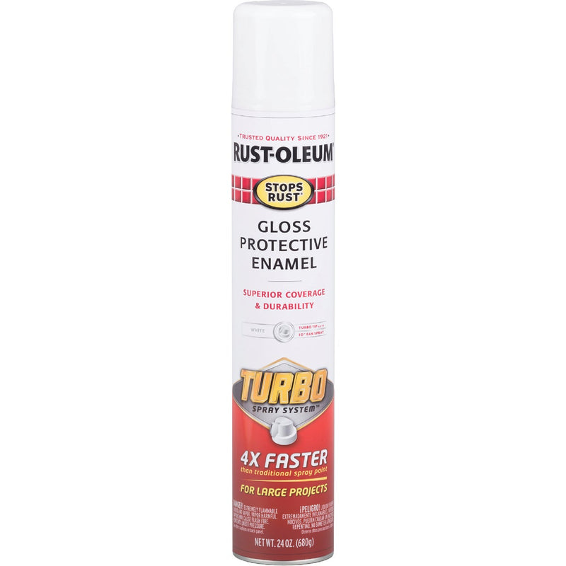 Rust-Oleum Stops Rust 24 Oz. Gloss White Turbo Spray Paint