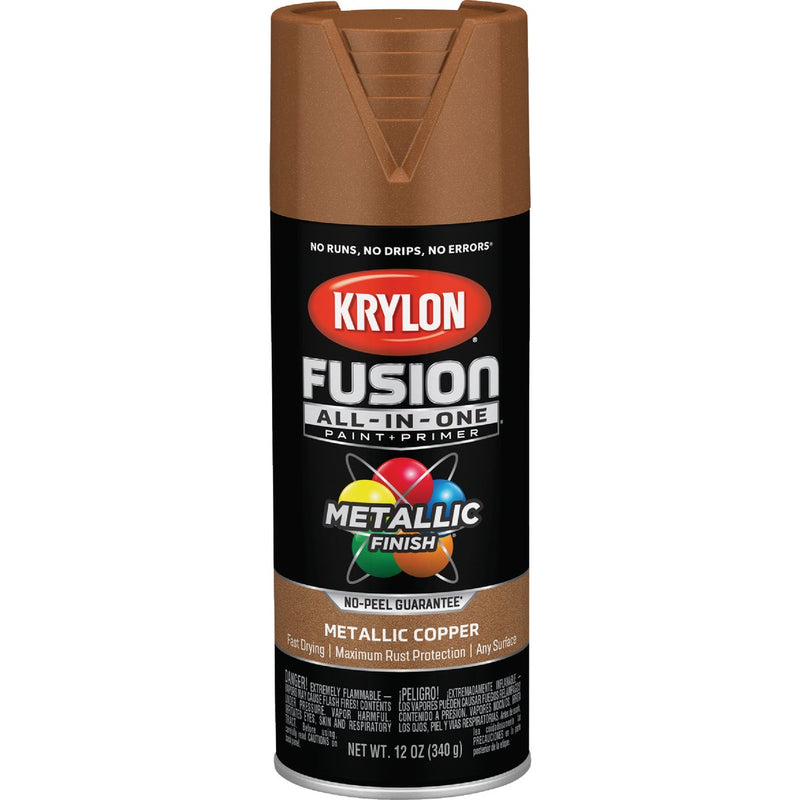 Krylon Fusion All-In-One Metallic Spray Paint & Primer, Copper