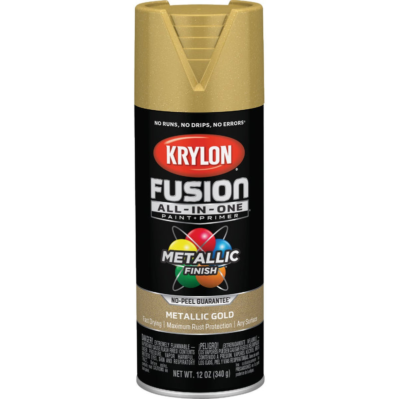 Krylon Fusion All-In-One Metallic Spray Paint & Primer, Gold