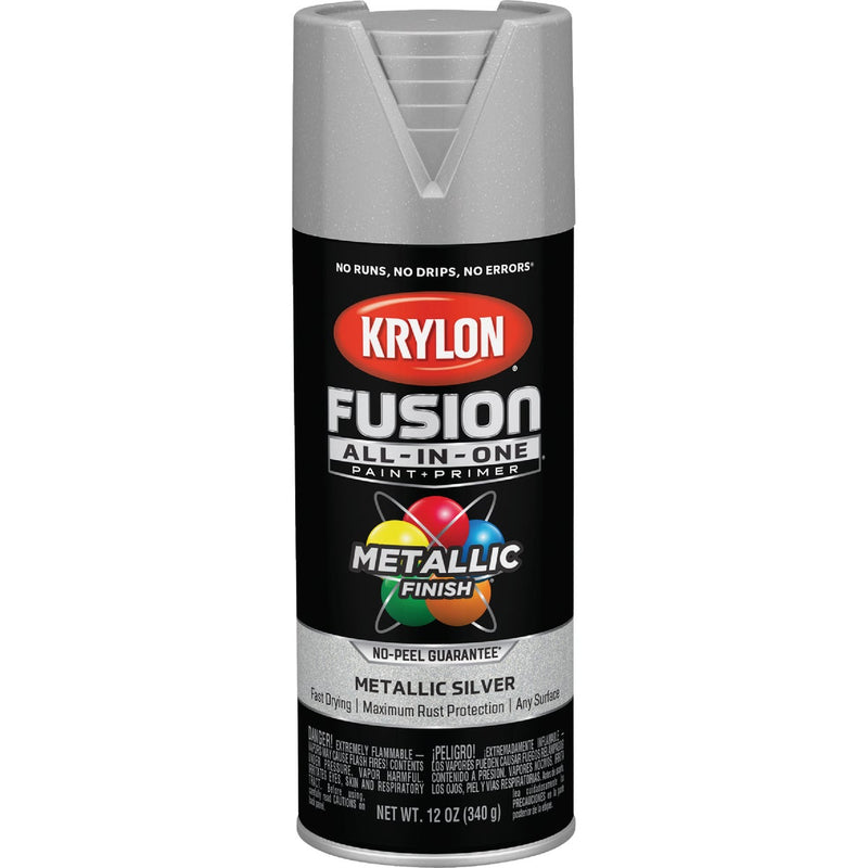 Krylon Fusion All-In-One Metallic Spray Paint & Primer, Silver