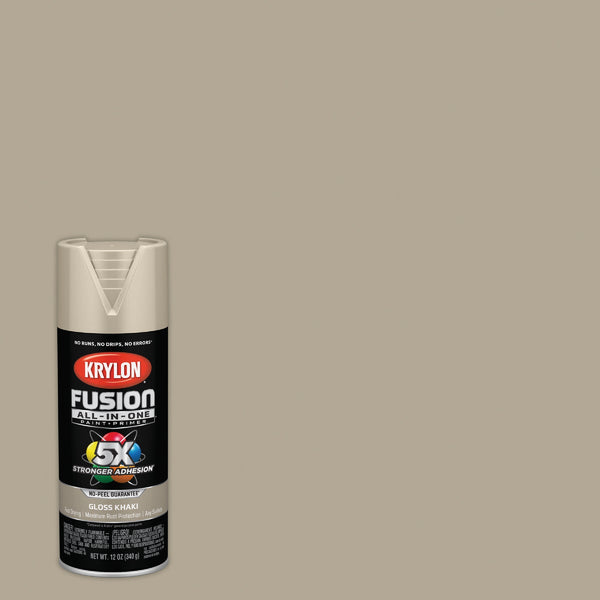 Krylon Fusion All-In-One Gloss Spray Paint & Primer, Khaki