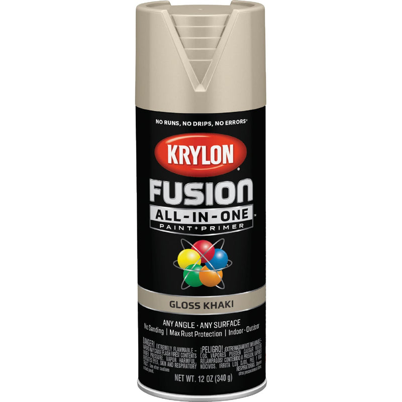 Krylon Fusion All-In-One Gloss Spray Paint & Primer, Khaki