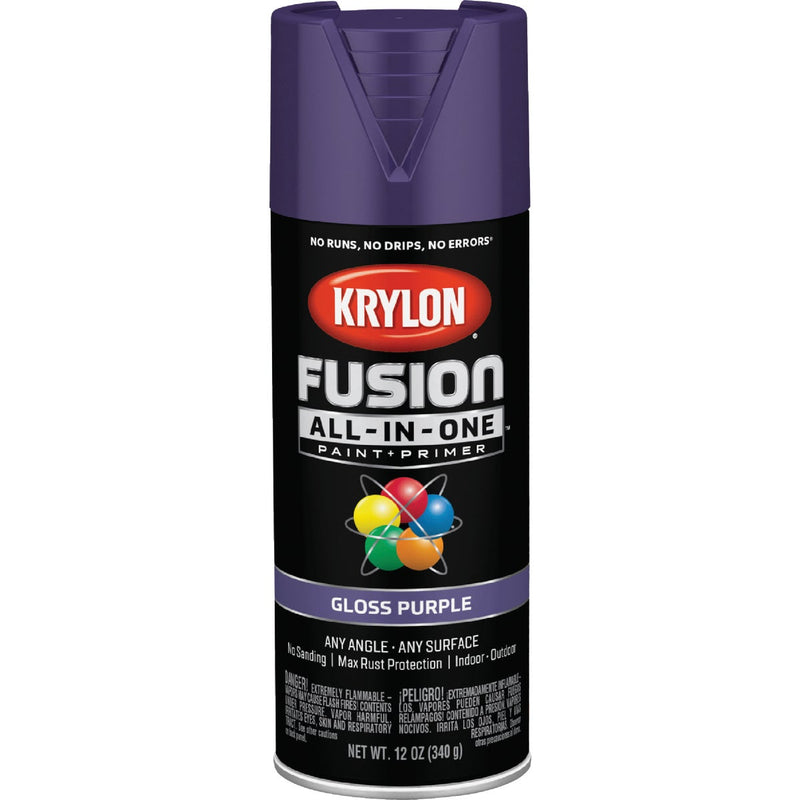 Krylon Fusion All-In-One Gloss Spray Paint & Primer, Purple